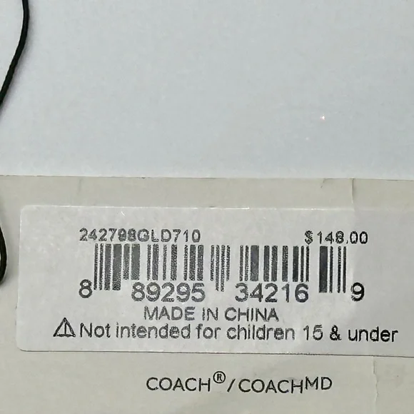 Coach Gold Charm Bangle Bracelet Set - Picture 5 of 5